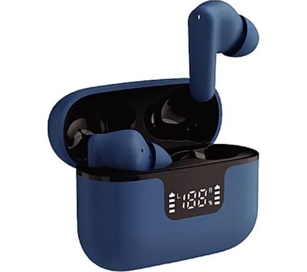  Groov-e Vibe Buds Wireless Bluetooth Noise-cancelling Earbuds - Blue 