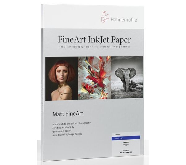  Hahnemuehle Digital Fineart Photo Rag A4 Matte Photo Paper - 25 Sheets 