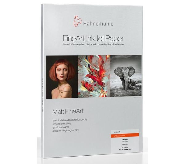  Hahnemuehle Digital Fineart William Turner A4 Watercolour Textured Photo Paper - 25 Sheets 