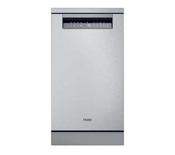  Haier I Pro Shine Xf1c3tb1fx-80 Slimline Wifi-enabled Dishwasher - Silver 