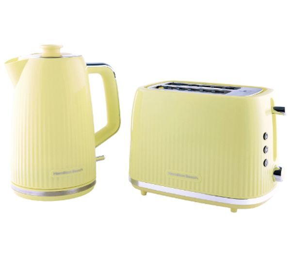  Hamilton Beach Miami Hbmiab Jug Kettle & 2-slice Toaster Bundle - Banana Split 
