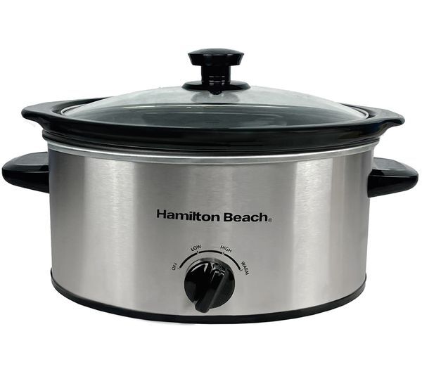  Hamilton Beach The Comfort Cook Slow Cooker - Silver 