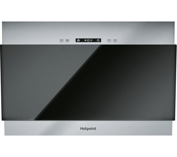  Hotpoint Phvp 6.4f Al K/1 Canopy Cooker Hood - Black 