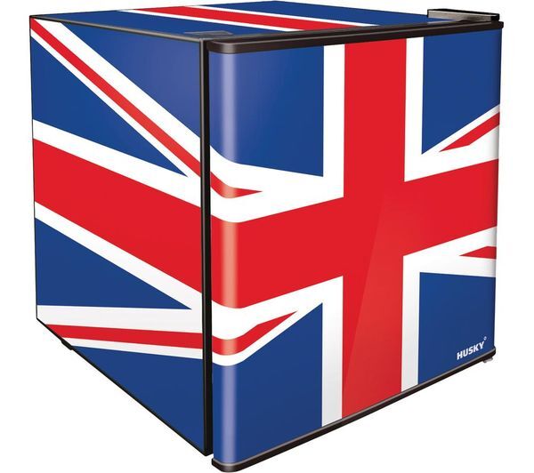  Husky Union Jack Hus-el193 Mini Fridge - Red, White & Blue 