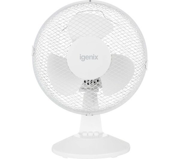  Igenix Df9010 Portable 9 Desk Fan - White 