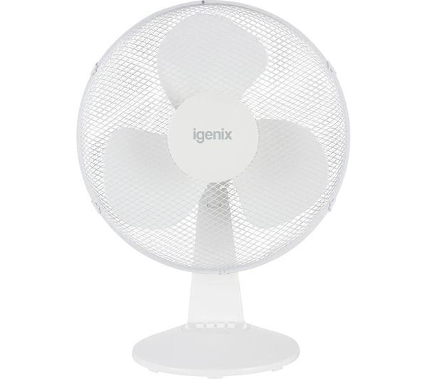  Igenix Df1210 Portable 12 Desk Fan - White 