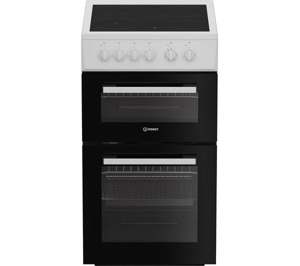  Indesit Ite5vmw 50 Cm Electric Ceramic Cooker - White 