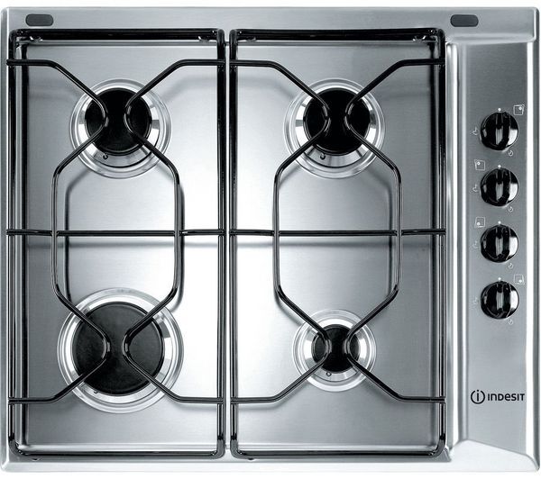  Indesit Paa 642 Ix/i We1 58 Cm Gas Hob - Stainless Steel 
