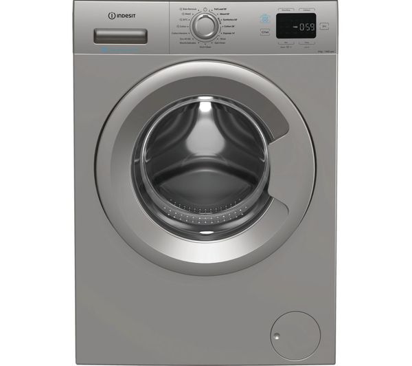  Indesit Push&go Ip 846s Push&go Uk 8 Kg 1400 Spin Washing Machine - Silver 