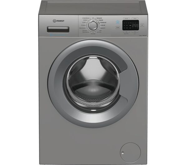  Indesit Push&go Ip 1046s Uk 10 Kg 1400 Spin Washing Machine - Silver 