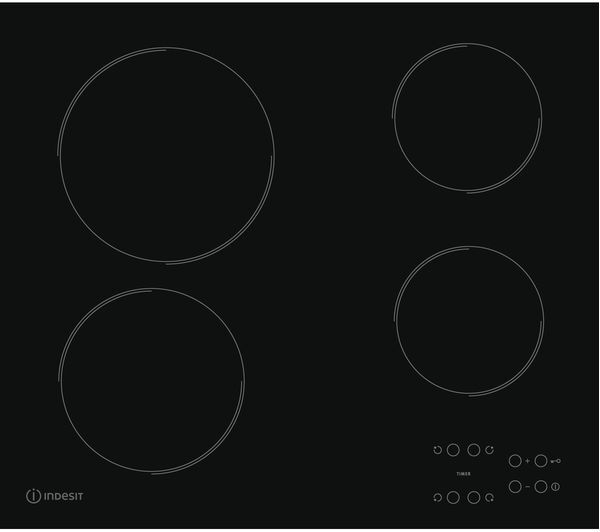  Indesit Ri 161 C 58 Cm Hob Electric Ceramic Hob - Black 