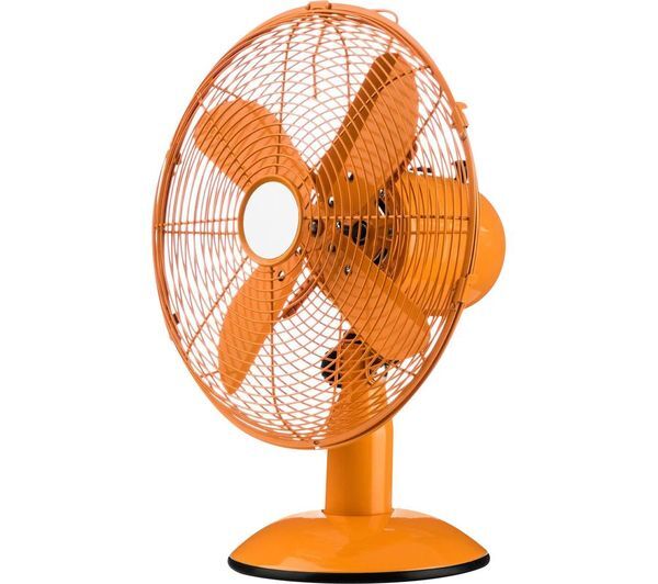  Interiors By Premier Portable 12 Desk Fan - Orange 