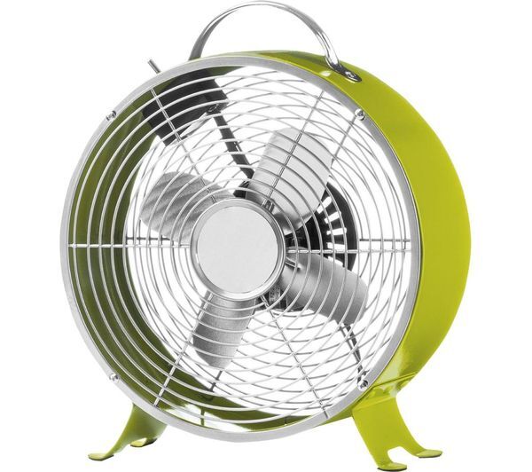  Interiors By Premier Retro Portable 11.5 Desk Fan - Lime Green 