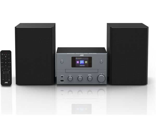  Jvc Ux-d425b Bluetooth Traditional Hi-fi System - Gun Metal 