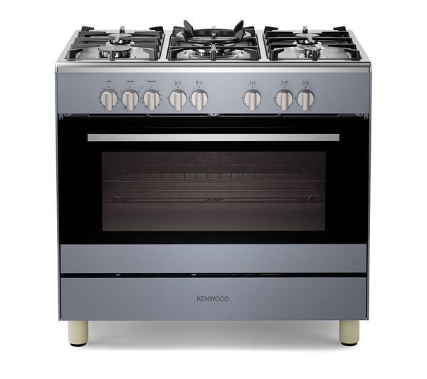  Kenwood Ck500df-sl 90 Cm Dual Fuel Range Cooker - Slate Grey & Chrome 