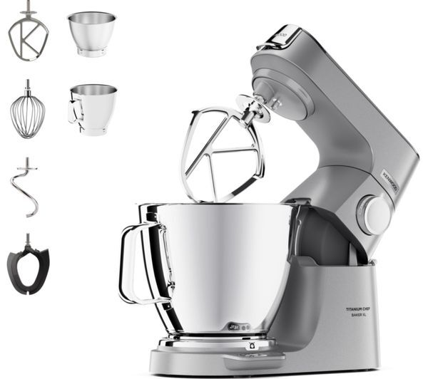  Kenwood Titanium Chef Baker Xl Kvl85.004si Stand Mixer - Silver 