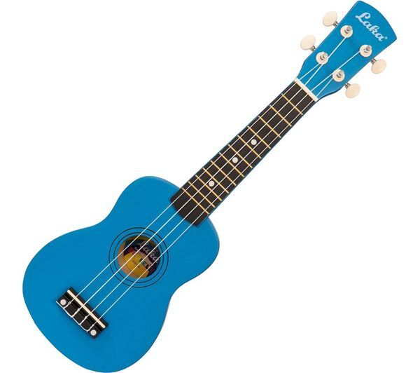  Laka Rainbow Series Soprano Ukulele - Blue 