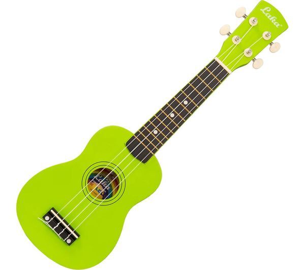  Laka Rainbow Series Soprano Ukulele - Green 