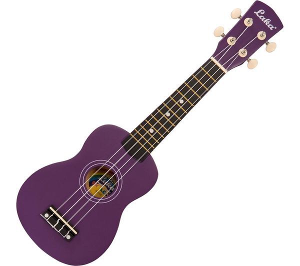  Laka Rainbow Series Soprano Ukulele - Violet 