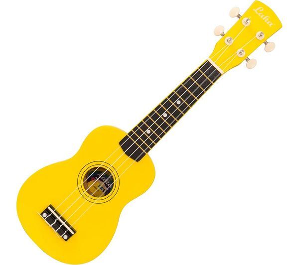  Laka Rainbow Series Soprano Ukulele - Yellow 