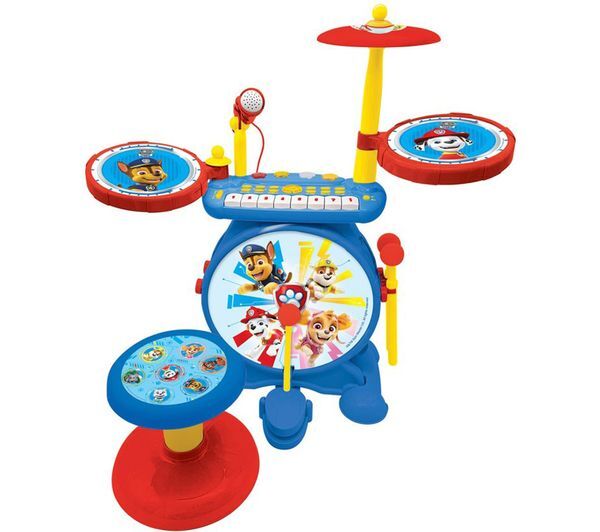  Lexibook Electronic Drums Set With Seat - Paw Patrol 