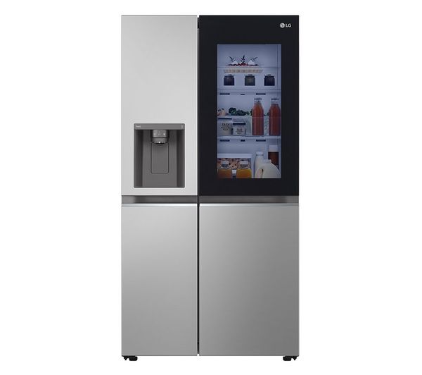  Lg Instaview Gsgv81pyll American-style Smart Fridge Freezer - Prime Silver 