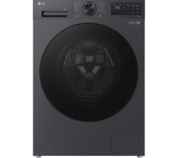  Lg Vx50 Series Counter-depth Max F2x50s9tbb Wifi-enabled 9 Kg 1200 Spin Washing Machine - Matte Black 