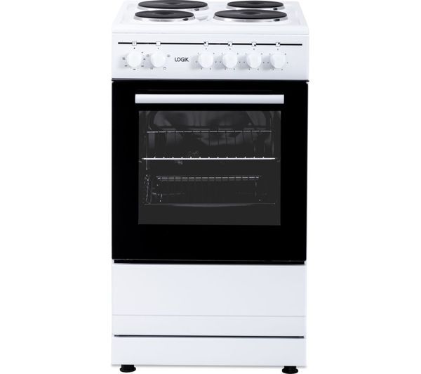 Logik Lfse50w25 50 Cm Electric Solid Plate Cooker - White 