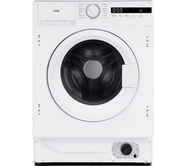 Logik Li8w6d25 Integrated 8 Kg Washer Dryer - White 