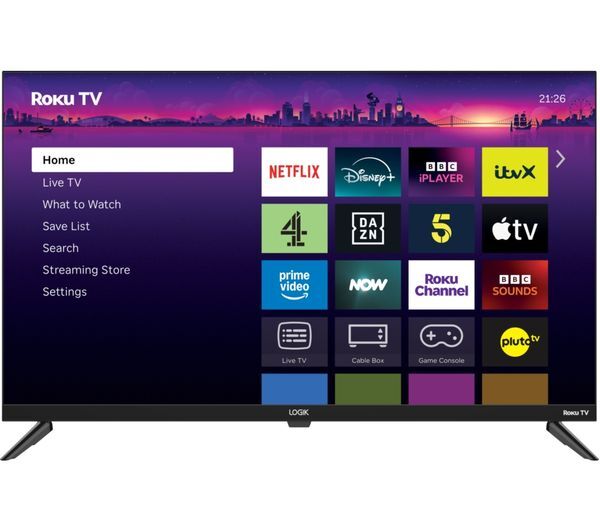  Logik L32rhe25 Roku 32 Smart Hd Ready Hdr Led Tv 