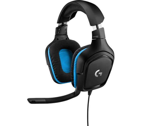  Logitech G432 7.1 Gaming Headset - Black & Blue 