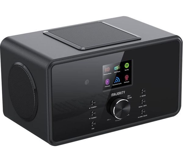  Majority Bard Dab+/fm Smart Bluetooth Radio - Black 