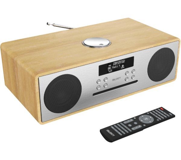  Majority Oak-cdab-oak Oakington Dab+/fm Bluetooth Radio - Oak 