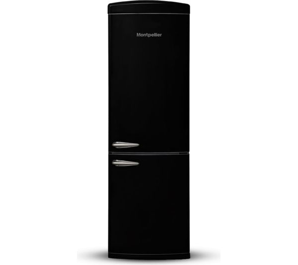  Montpellie Retro Mab190k 60/40 Fridge Freezer - Black 