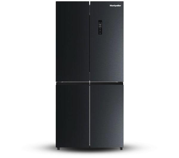  Montpellier Mdaxd183dx American-style Fridge Freezer - Black 