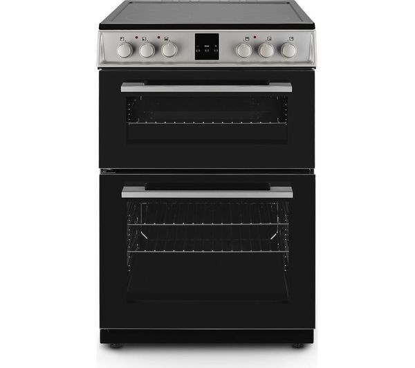  Montpellier Mdoc60fs 60 Cm Electric Ceramic Cooker - Black & Silver 