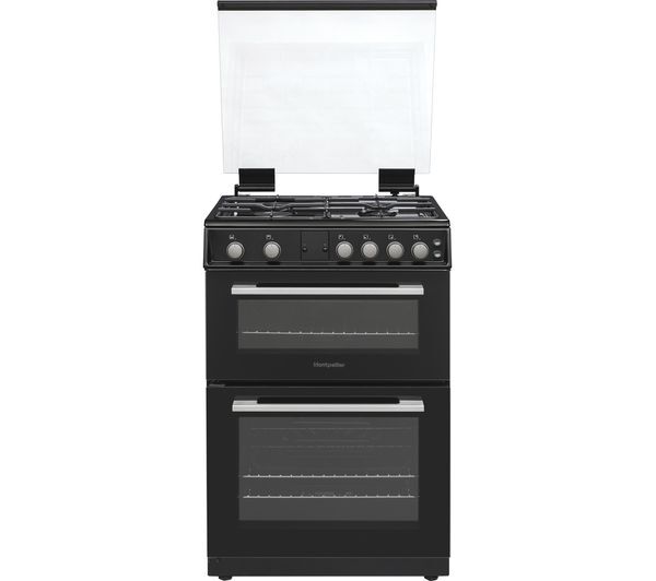  Montpellier Mdog60lk 60 Cm Gas Cooker - Black & Silver 
