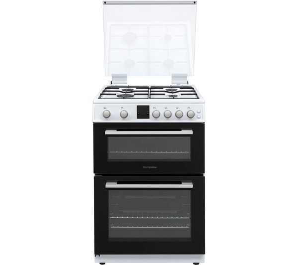  Montpellier Mdog60lw 60 Cm Gas Cooker - White & Silver 