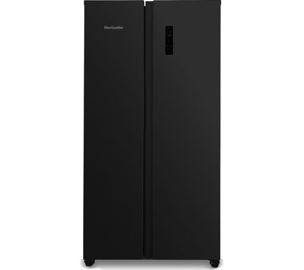  Montpellier Msbs442k American-style 60/40 Fridge Freezer - Black 