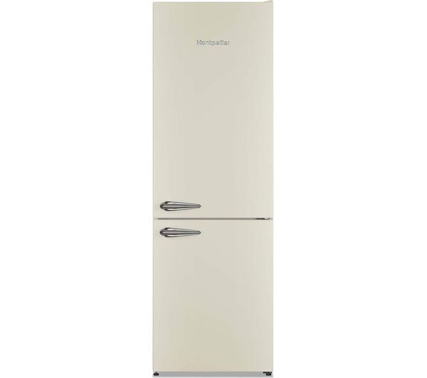  Montpellier Retro Mab386ec 60/40 Fridge Freezer - Cream 
