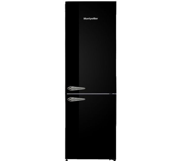 Montpellier Retro Mab386ek 60/40 Fridge Freezer - Black 