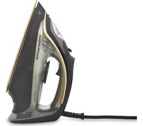  Morphy Richards Crystal Clear 300302 Steam Iron - Black & Gold 