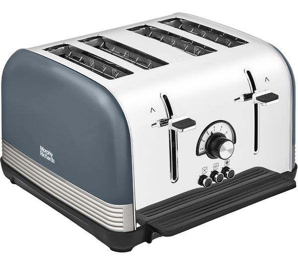  Morphy Richards Venture Retro 240335 4-slice Toaster - Basalt 