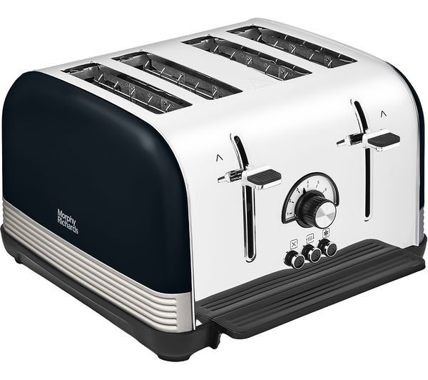  Morphy Richards Venture Retro 240334 4-slice Toaster - Onyx 