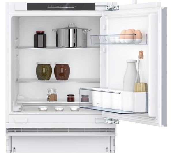  Neff N 50 Ku1212fe0g Integrated Undercounter Fridge - Fixed Hinge 