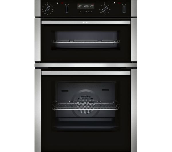  Neff N50 U2ach7an7b Electric Double Pyrolytic Smart Oven - Stainless Steel 