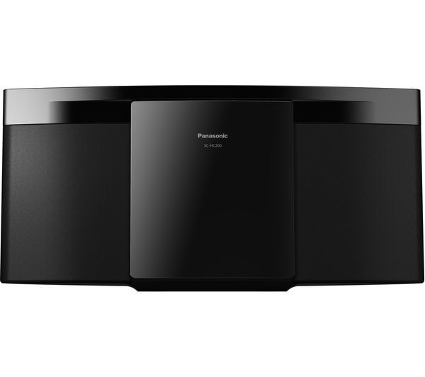 Panasonic Sc-hc200eb-k Bluetooth Flat Panel Hi-fi System - Black 