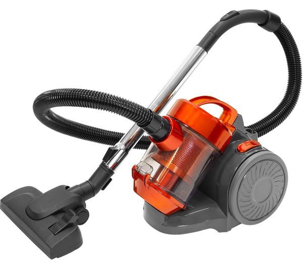  Quest 44889 Cylinder Bagless Vacuum Cleaner - Orange & Grey 