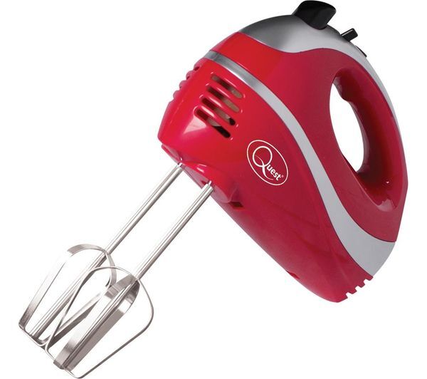  Quest 35820 Hand Mixer - Red & Silver 