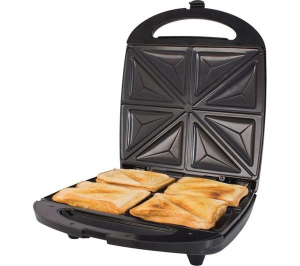  Quest 35990 Sandwich Toaster - Black & Silver 